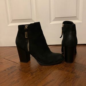 High heel booties